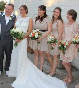 Pronovias Brisa Trumpet Bateau Wedding Dress - Nearly Newlywed Wedding Dress Shop - Nearly Newlywed Bridal Boutique - 6