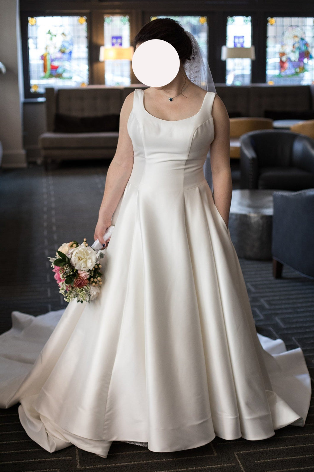 BHLDN 'Bishop' wedding dress size-10 PREOWNED