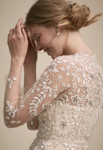 BHLDN 'Golden Hour' size 12 new wedding dress side view on model
