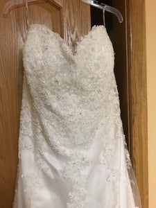 Maggie Sottero 'Emma' size 22 new wedding dress front view on hanger
