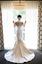 Load image into Gallery viewer, Victor Harper Couture &#39;431&#39; size 2 used wedding dress back view on bride
