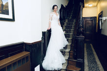 Load image into Gallery viewer, Pronovias &#39;Maden&#39; size 8 used wedding dress front view on bride
