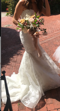 Load image into Gallery viewer, Rivini &#39;Bullock&#39; size 6 used wedding dress front view on bride
