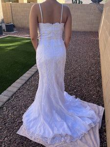 Pronovias '0584690' wedding dress size-10 PREOWNED