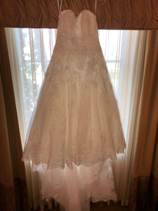 Watters 'Not sure' wedding dress size-14 PREOWNED