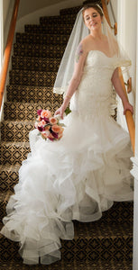 JUSTIN ALEXANDER 'STYLE 8795' wedding dress size-06 NEW