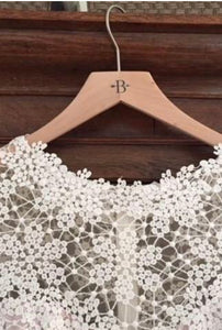 BHLDN 'Beautiful' size 8 used wedding dress back view on hanger