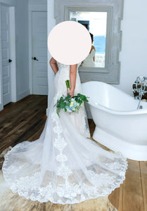 Stella York '6884' wedding dress size-16 PREOWNED