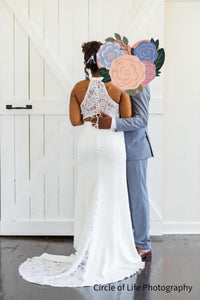 David's Bridal 'STYLE# WG3989' wedding dress size-14 PREOWNED