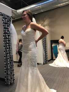 Alvina Valenta '9304' wedding dress size-10 SAMPLE