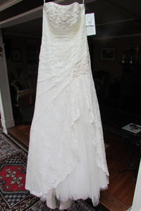 David's Bridal 'YP3344' wedding dress size-06 NEW