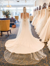 Load image into Gallery viewer, Private Collection &#39;Rings&#39; size 6 new wedding dress back view on bride
