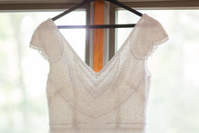 Load image into Gallery viewer, Theia &#39;Nima&#39; size 12 used wedding dress front view on hanger
