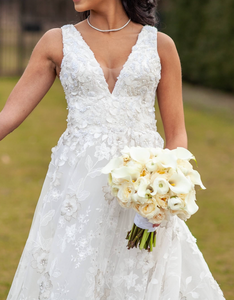 Gemy Maalouf 'W18 5526' wedding dress size-04 PREOWNED
