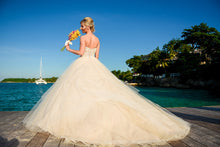 Load image into Gallery viewer, Mori Lee &#39;8175&#39; size 4 used wedding dress back view on bride
