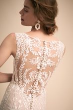 Load image into Gallery viewer, BHLDN &#39;Sheridan&#39; size 8 new wedding dress back view close up on model
