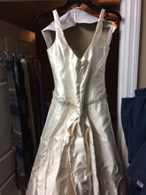Load image into Gallery viewer, Christos &#39;Classic&#39; size 8 used wedding dress back view on hanger
