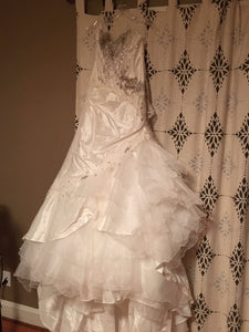 Farage Paris 'Sheena' size 10 new wedding dress front view on hanger