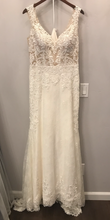 Load image into Gallery viewer, Lillian West &#39;Natural Waist Fit and Flare with Lace Details #66012&#39; wedding dress size-08 NEW

