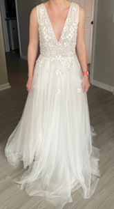 Jenny Yoo 'A-line' wedding dress size-06 PREOWNED