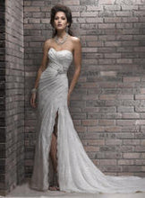 Load image into Gallery viewer, Maggie Sottero &#39;Myra R1157&#39; size 0 used wedding dress front view on model
