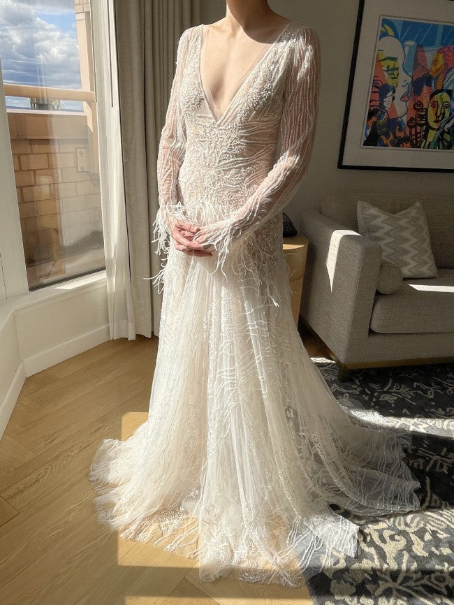 Liz martinez 'Pelin' wedding dress size-06 NEW