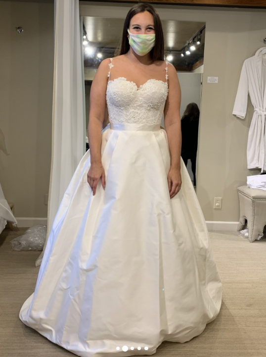 Caroline Castigliano 'Everlasting' wedding dress size-10 NEW