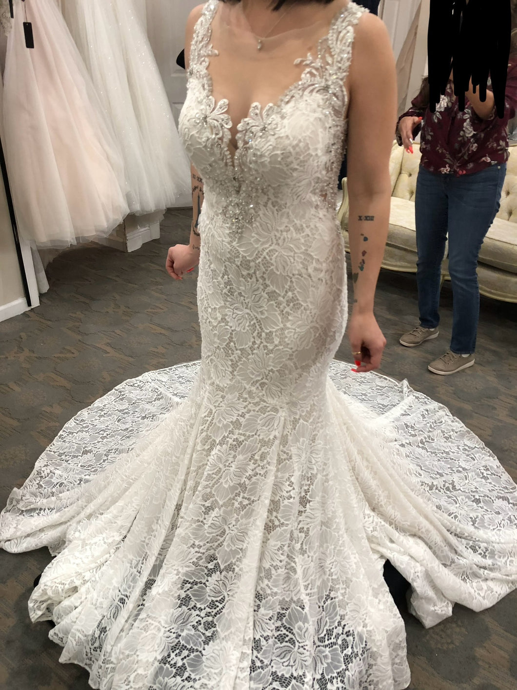 Allure Bridals '9460' wedding dress size-10 NEW