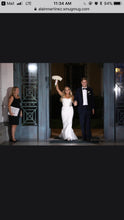 Load image into Gallery viewer, Carolina Herrera &#39;Josefina&#39; size 4 used wedding dress front view on bride
