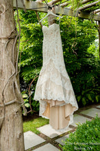 Load image into Gallery viewer, Matthew Christopher &#39;Emma&#39; size 14 used wedding dress front view on hanger
