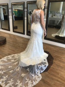Stella York '6500CR' wedding dress size-06 NEW