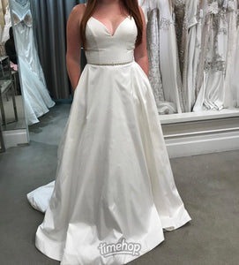 Paloma Blanca '4850' wedding dress size-10 NEW