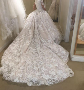 Ysa Makino 'Regal Bride' size 8 used wedding dress back view on bride