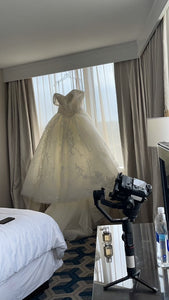 Demetrios 'Glamorous ' wedding dress size-16 PREOWNED