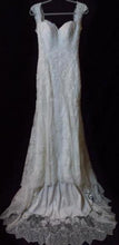 Load image into Gallery viewer, Casablanca &#39;2215&#39; size 10 used wedding dress front view on hanger
