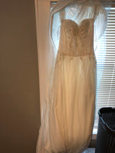 Load image into Gallery viewer, Oleg Cassini &#39;Tulle&#39; size 2 new wedding dress front view on hanger
