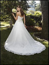 Load image into Gallery viewer, Casablanca &#39;Strapless&#39; size 6 new wedding dress back view on model
