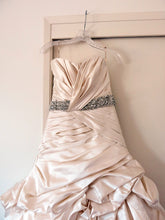 Load image into Gallery viewer, Maggie Sottero &#39;Calista&#39; size 8 used wedding dress front view on hanger
