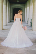 Load image into Gallery viewer, Alfred Angelo &#39;Cinderella&#39; size 0 used wedding dress back view on bride
