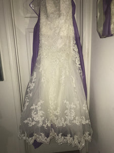 Maggie Sottero 'Camden' size 12 new wedding dress front view on hanger