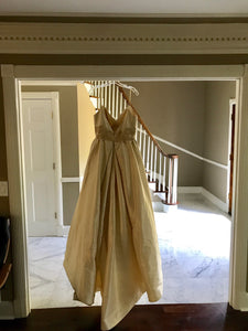 Jim Hjelm '1061' size 12 new wedding dress back view on hanger