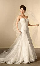 Load image into Gallery viewer, Alfred Angelo &#39;2438&#39; size 4 used wedding dress side view on model
