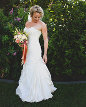 Load image into Gallery viewer, Maggie Sottero &#39;Strapless Satin Wrap&#39; - Maggie Sottero - Nearly Newlywed Bridal Boutique - 1
