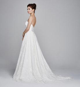 Kelly Faetanini 'Aster' size 10 new wedding dress side view on model