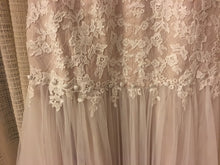 Load image into Gallery viewer, Galina &#39;SWG 723&#39; size 14 new wedding dress front view close up on hanger
