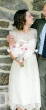Load image into Gallery viewer, BHLDN &#39;Queen Anne&#39; size 2 used wedding dress front view on bride

