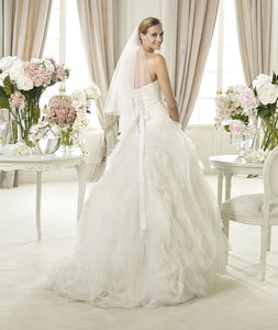 Pronovias 'Benicarlo' Strapless Corset Wedding Gown - Pronovias - Nearly Newlywed Bridal Boutique - 2