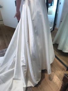 BHLDN 'Opaline' size 4 new wedding dress back view on bride