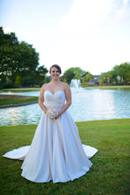 Load image into Gallery viewer, Allure Bridals &#39;9065&#39; size 10 used wedding dress front view on bride
