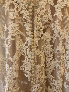 Madison James '12' size 8 used wedding dress view of fabric